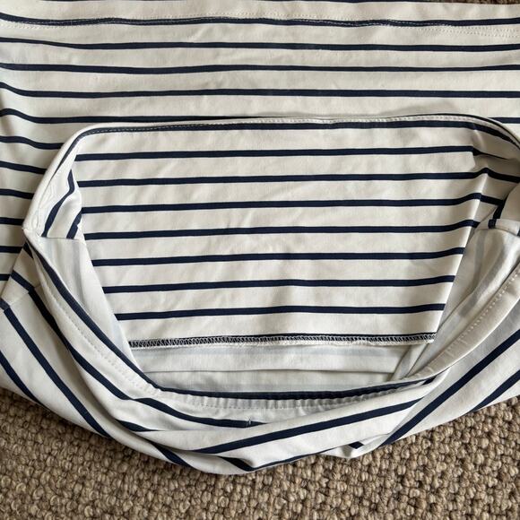Zara Striped Navy Blue and White Tube Top Sz M  - Picture 5 of 5